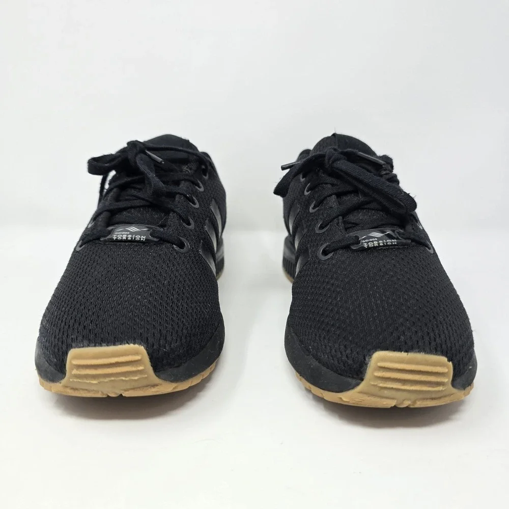 Adidas ZX Flux Core Black Gum Sole Sneakers EH3171 Mens 4 Womens 5.5